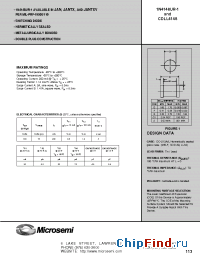 Datasheet 1N4148UR-1 manufacturer Microsemi